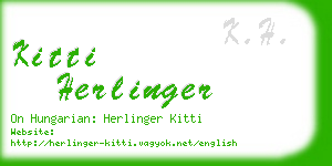 kitti herlinger business card